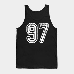 Number 97 Grungy in white Tank Top